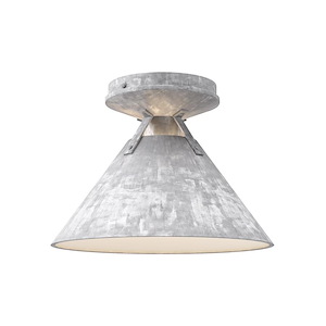Archer - 1 Light Flush Mount-7 Inches Tall and 9.5 Inches Wide